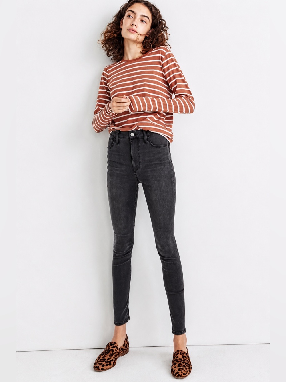 Madewell Gray Road Tripper Skinny Jeans Mid- Rise Stretch size 24 Style # MB385